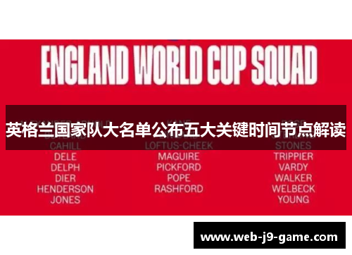 英格兰国家队大名单公布五大关键时间节点解读